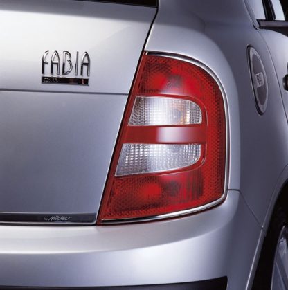 Lišty zadních světel – nerez, Škoda Fabia Combi/Sedan